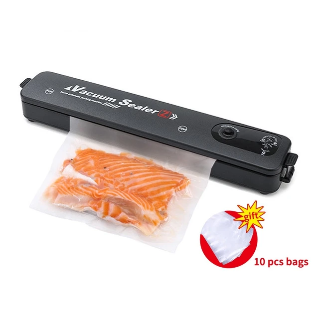 Kitchen Vacuum Food Sealer With 10pcs Food Seal Bags Automatic Electric Food  Vacuum Sealer Packaging Machine 220v 110v - Vacuum Food Sealers - AliExpress