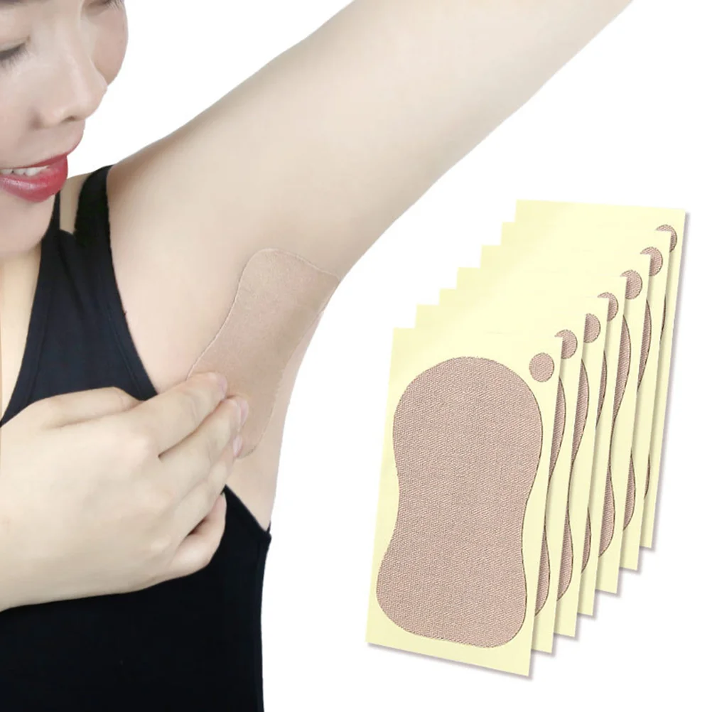 

10pcs Prevent Sweat Stickers Disposable Ultrathin Absorbent Pads Summer Armpit Sweat Pads