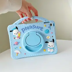 Custodia per tablet in silicone con manico per bambini e supporto rotante durevole