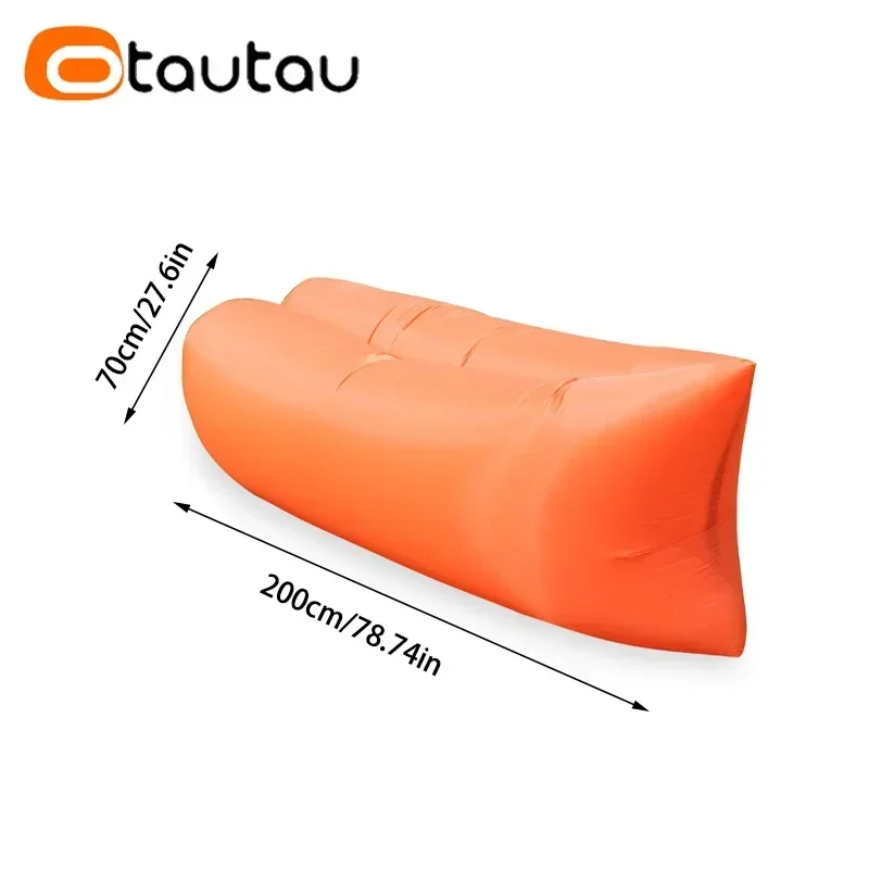 OTAUTAU Ultra Light Pillow Style Lazy Sofa Inflatable Sofa Portable Foldable Sleeping Bag Bed SF284 inflatable sofa