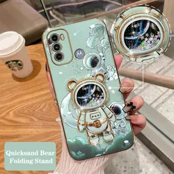 Glitter Space Cadet Plating Telefoonhouder Case – Premium Beschermhoes