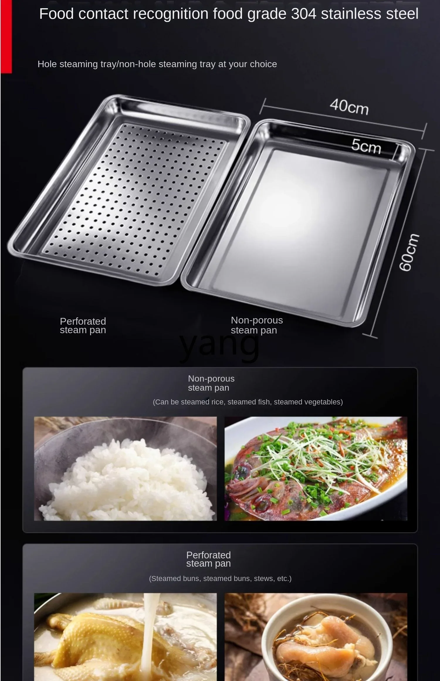 L'm'm Commercial 304 Steaming Plate School Enterprise Hotel Canteen Steaming Bag Steam Box