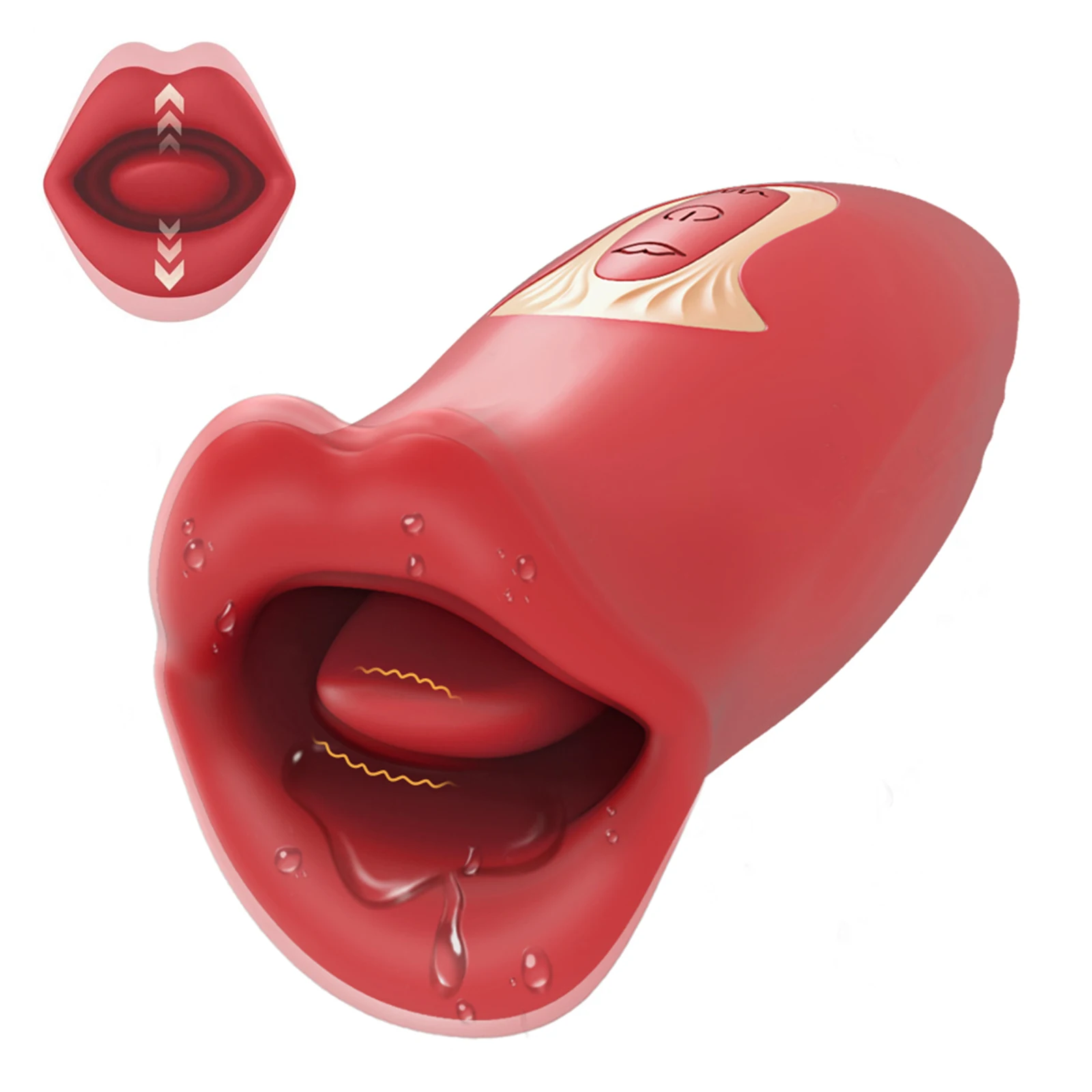 Realistic Dildo Vibrators Sex Toy For Women Tongue Licking Sucking G Spot Nipple Clit Clitoral Vibrations Stimulator