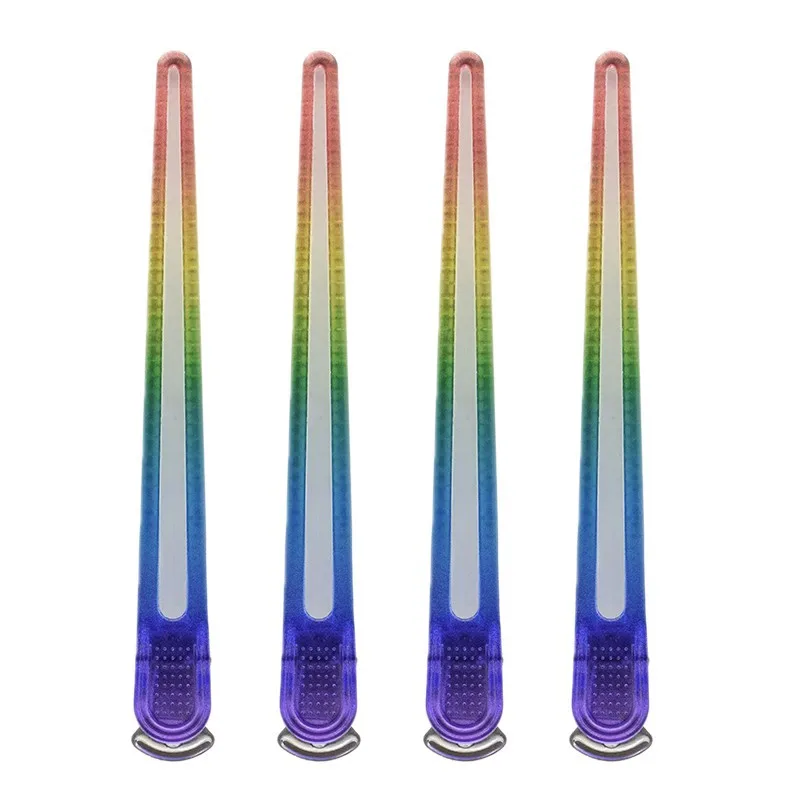 Vibrant Rainbow Hairdressing Clips - Professional Sectioning & Styling Hair Accessories