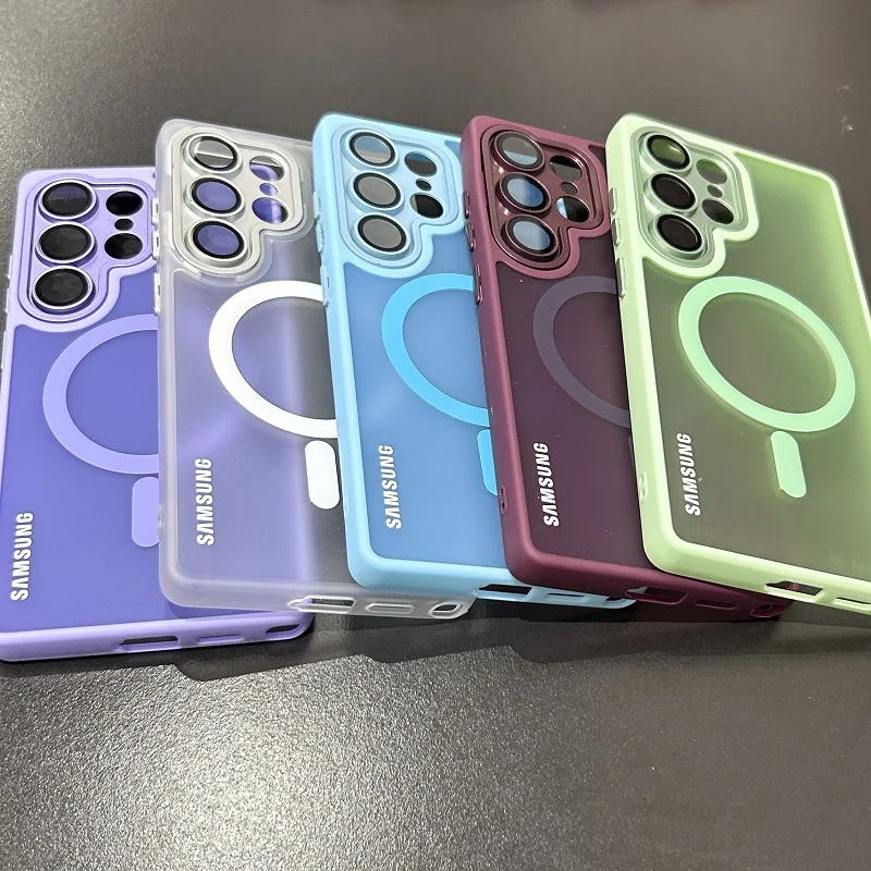 Translucent Magnetic Frosted Case with Lens Protection