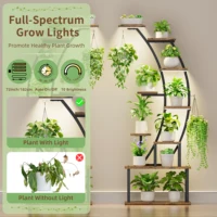 Plant Stands Indoor With Grow Lights 2pcs
