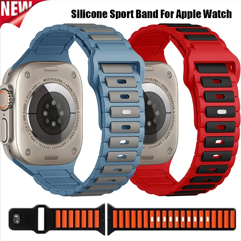 Silicone Sport Band for Smartwatch - Durable Rubber Strap Accessory