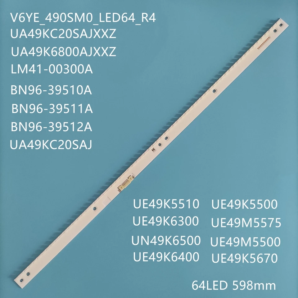 KIT 18 BARRE STRIP LED TV SAMSUNG BN96-50310A 50311A 50312A L1 Tu7k G5 - Foto 4