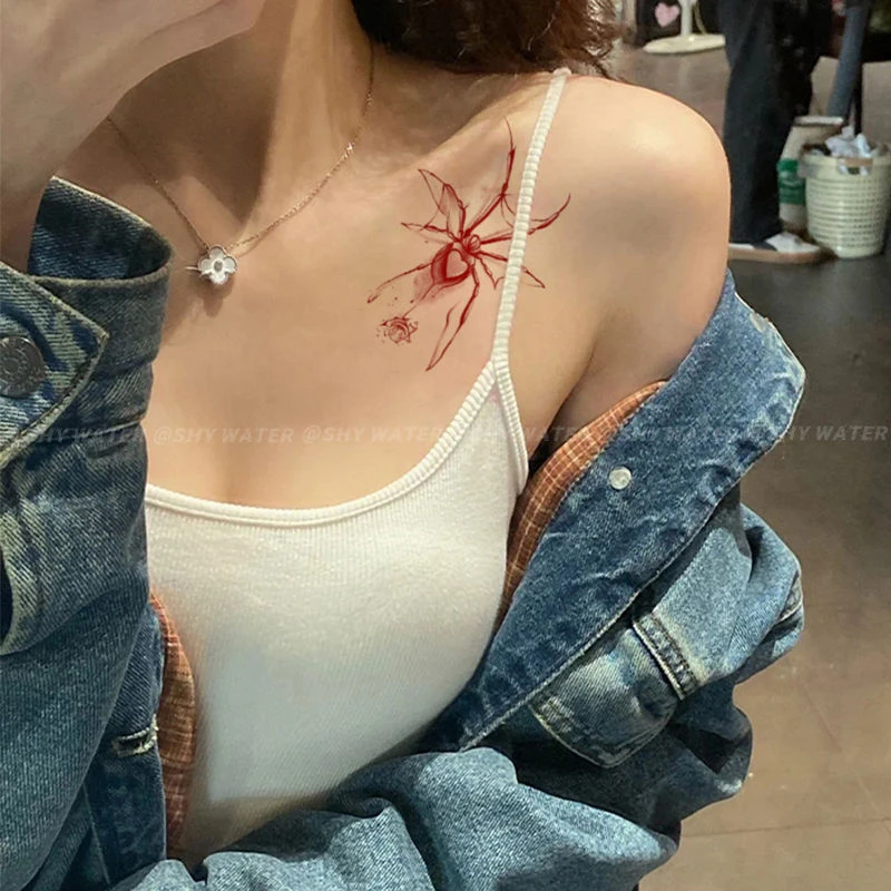 DeHuiNet%20Spider%20Temporary%20Tattoo%20Stickers%20Butterfly%20Rose%20Flower%20Tatoo%20Y2K%20Cute%20Tatto%20Art%20Tattoos%20for%20Women%20Tattoo%20Sticker%20-%20Image%203