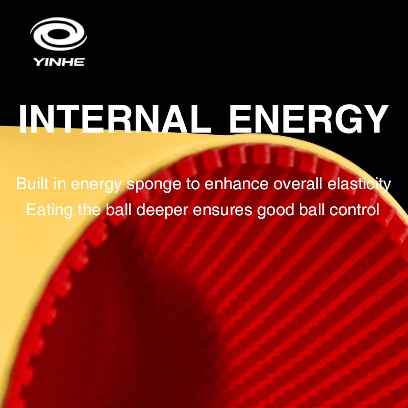 Yinhe Table Tennis Racket Ping Pong 955 Long Adhesive Attack and Defense Medium Grain Cured Particle Adhesive Single Without Sponge
