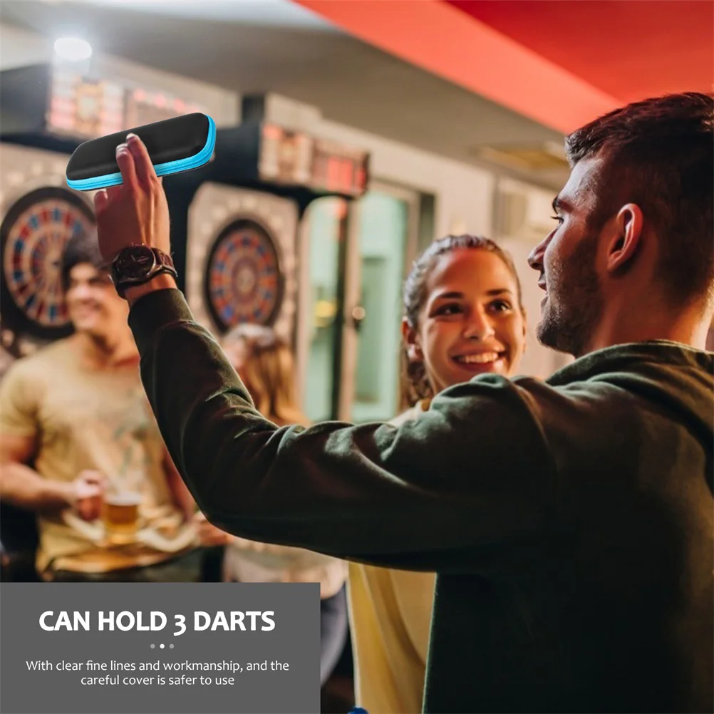 Dart Box Darts Accessories Carry Case Wallet Pockets Holder Storing Bag Black Durable Darts Container For Home Outdoor