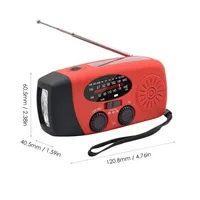 Banque d'alimentation de générateur à manivelle, radio météo solaire, charge petUSB portable d'urgence extérieure, utilisation appropriée 6