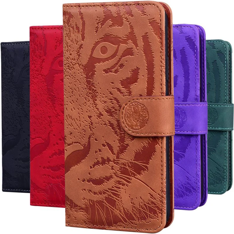Spark 10C 9T 8C Go 2023 Premium Case 3D Tiger Leather Wallet Skin Per Tecno Spark 10 Pro Case Spark Go 2022 7 P 8 T 8P 7 P Cover