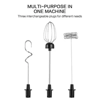 Déterminer le centre commercial aste USB-Mini mousseur à lait électrique à 3 vitesses, fouet et aide à la cuisson, accessoires de rêve multifonctionnels 5