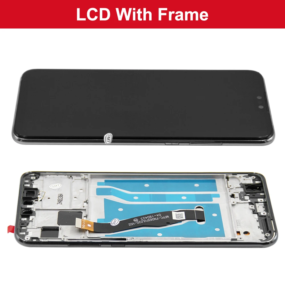 Substituição do Conjunto do Digitador do Tela Táctil Exposição do Lcd Huawei Y8s Jkm-lx1 Jkm-lx2 Jkm-lx3 - Image 2
