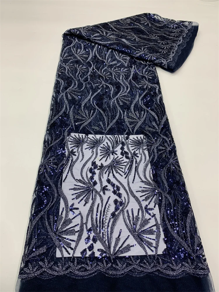 

African 3D Beaded Lace Fabrics 2023 High Quality Lace Nigerian Lace Fabrics Handmade French Lace Fabric For Dress