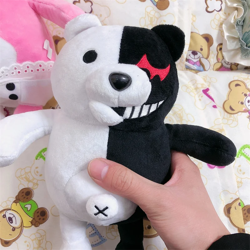Anime Monokuma Monomi Cosplay Doll Toy Plush Dolls Adult Kids Halloween Xmas Gift Pendant