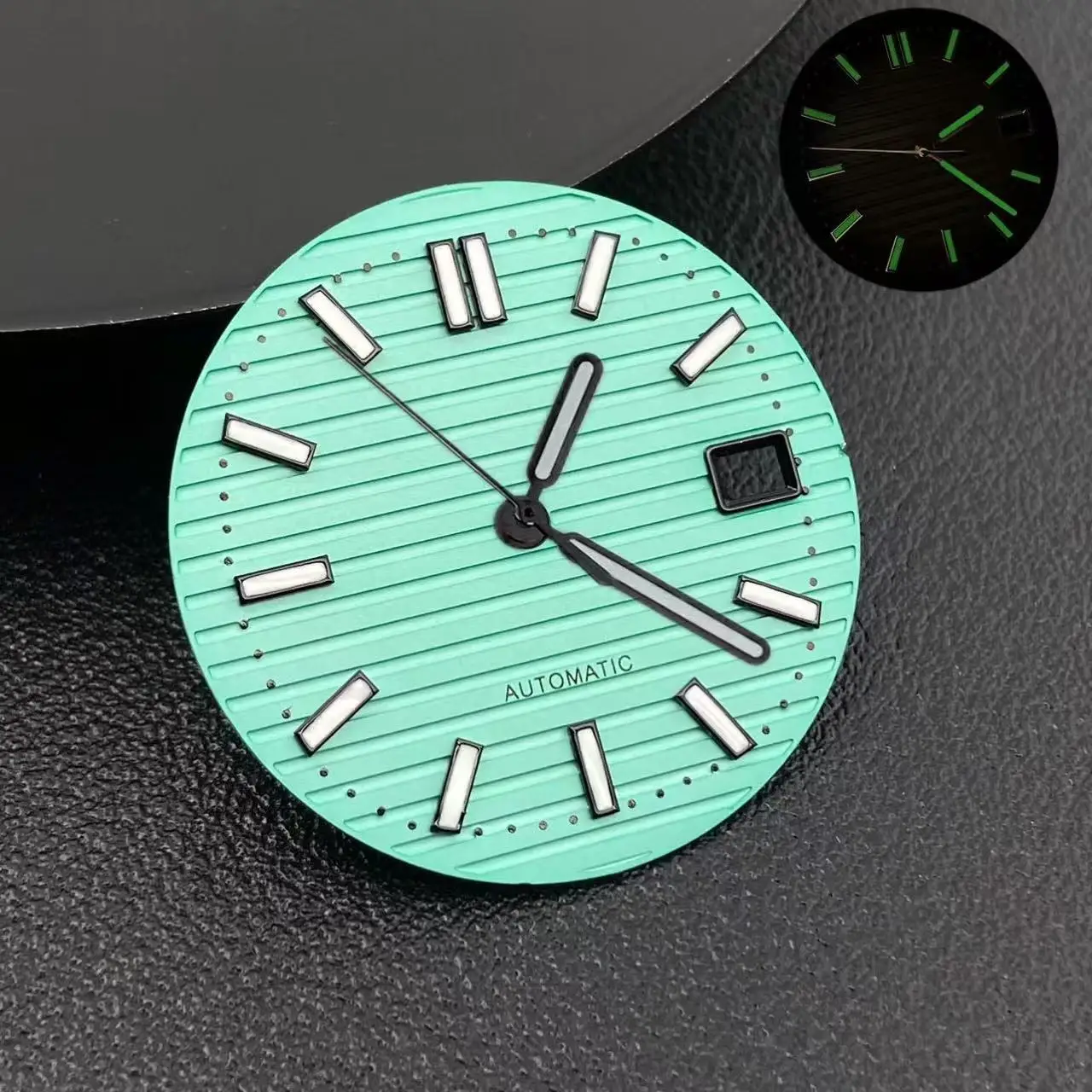 High-Quality Green Luminous Nautilus Watch Dial - 30.2mm Replacement Part