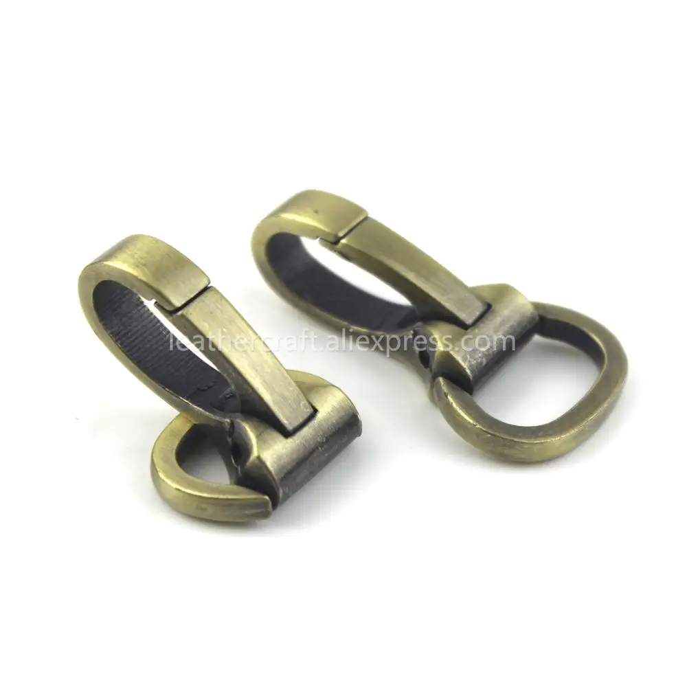 1 Piece Carabiner Metal Snap Hook Trigger Lobster Clasp Clip Spring Gate for Leather Craft