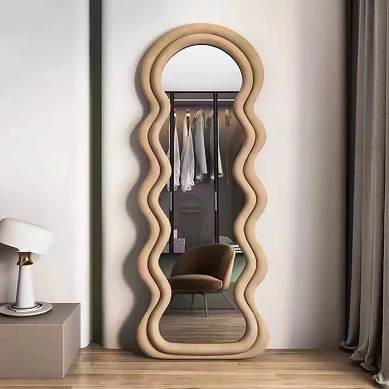 

Long Wall Bathroom Floor Decorative Mirror Full Body Aesthetic Standing Decorative Mirror Makeup Ayna House Decoration YX50DM