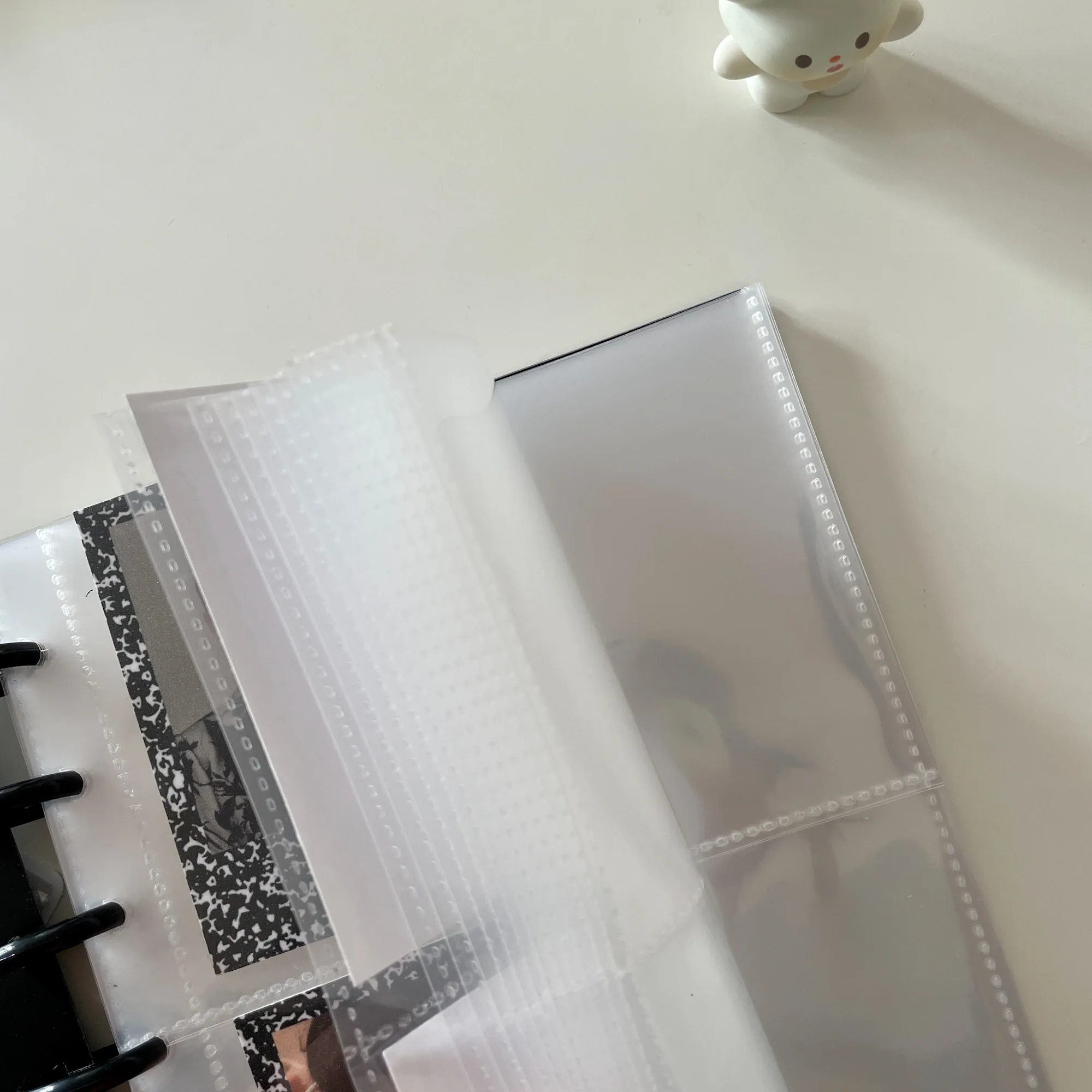 Sharkbang 3 Inch Mushroom Hole Photo Album 20 Sheets PP Bags Ringnote Postcards Collect Book Removable Sleeves School Stationery 6
