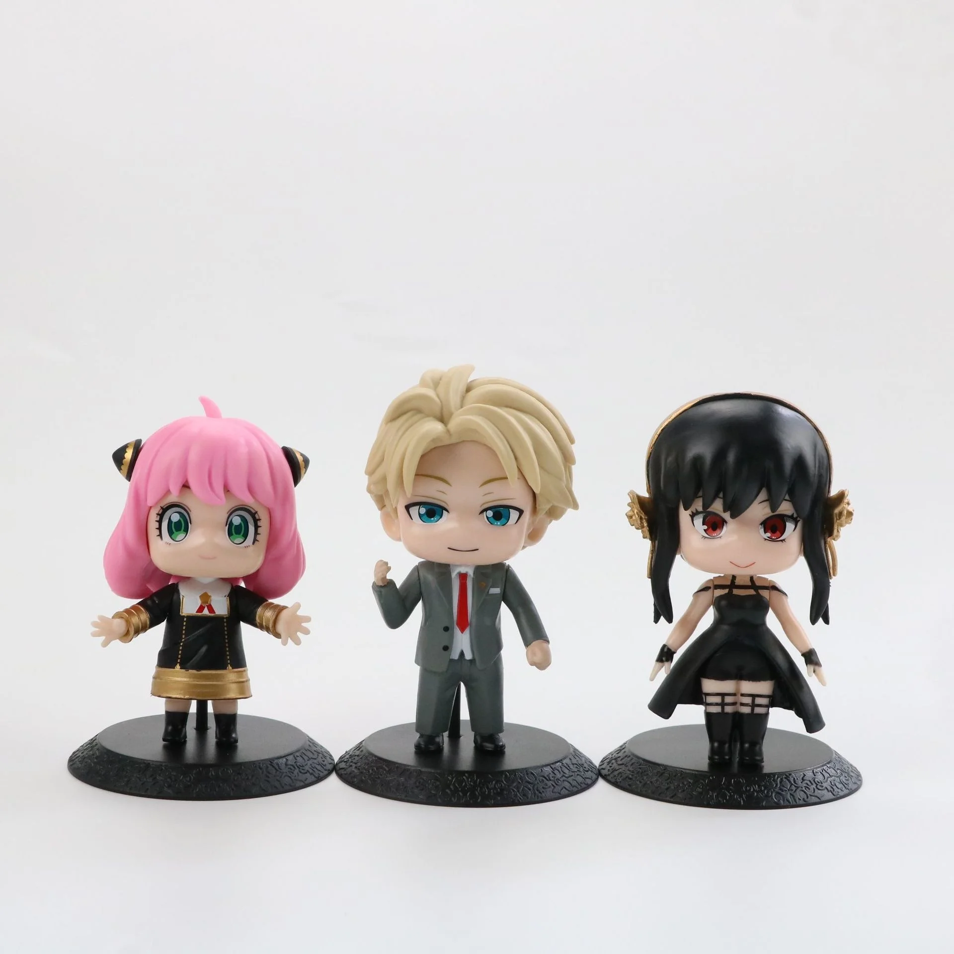 6Pcs Set 10CM Mini Spy X Family Figure PVC Anya Forger Loid Forger Yor Forger Figurine Manga Doll Toys