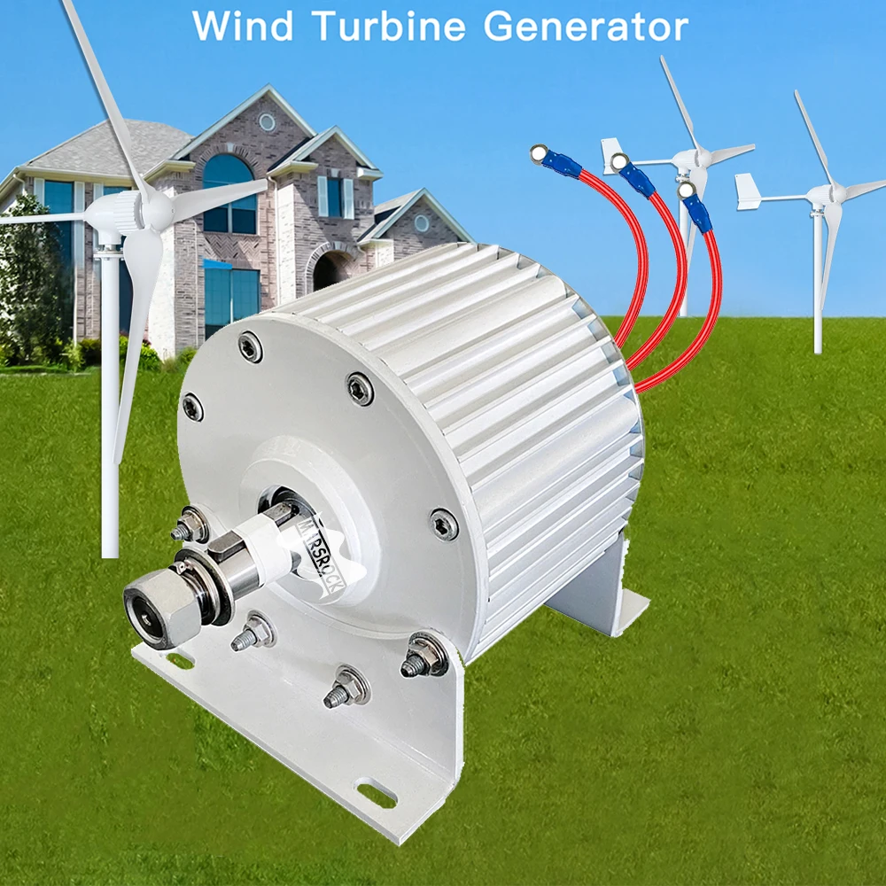 5KW 120V 220V 380V Permanent Magnet Generator 300r/m Alternator for Wind  Turbine