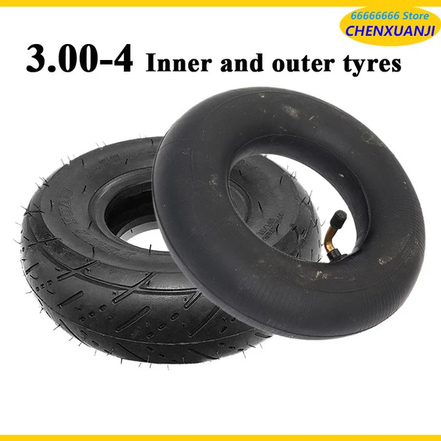 Tyre 3.00-4 Inner Tube and Out Tire for Knobby Scooter Go Kart