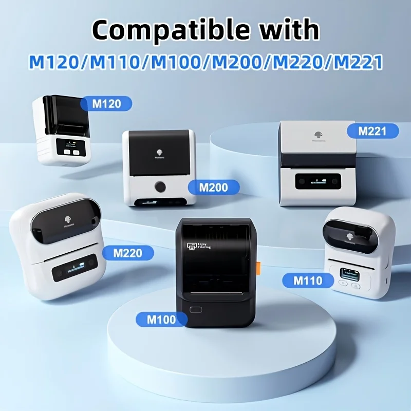 50x30mm 빈 열전사 라벨, M110 M221 M120 휴대용 열전사 프린터용 롤당 230개 라벨, DIY 선물 및 주소 라벨