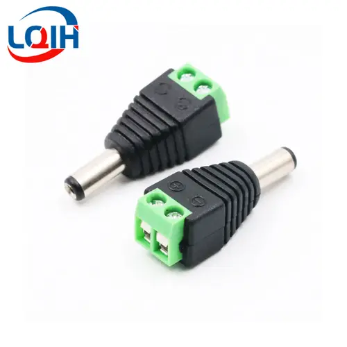 DC Terminal Connector 2pin DC Power Adapter 5.5mm x 2.1/2.5mm Plug Male to Female Jack Connector Plug For LED Strip CCTV Came - Image 6