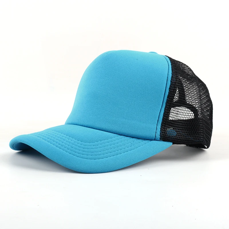 2022 Summer Baseball Cap Factory Wholesale Printing Embroidery Advertising Travel Club Team School Sponge Mesh Cap Custom Logo