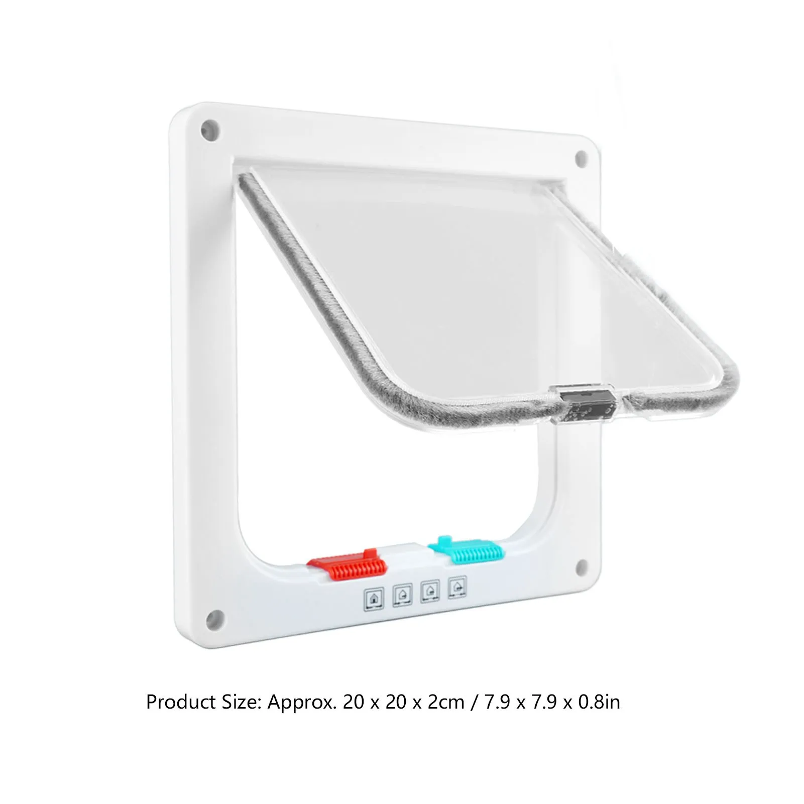 Cat Flap Door Lockable Low Noise Interior Exterior Kitten Door Window Wall White Kitten Flap Pet Lockable Cat cat door,pet door