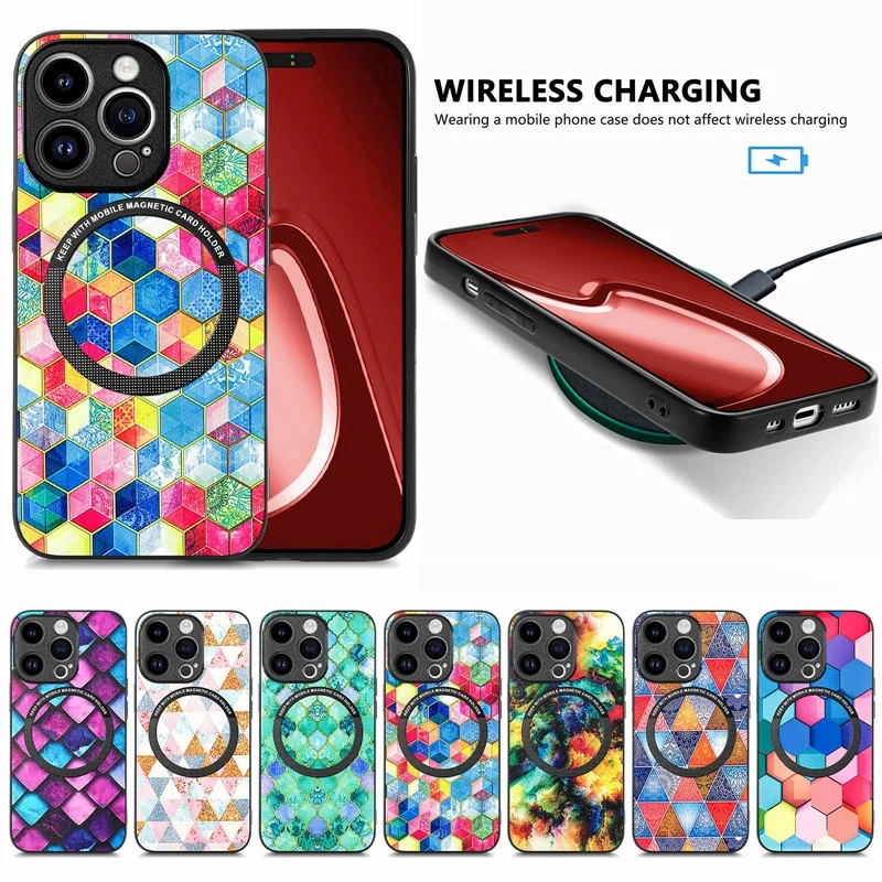 Magnetic Wireless Charge Case For Magsafe For Iphone 15 Pro Max 15 Pro 15 Plus Iphone 15 14 13 12 11 Xr Xs Max 7 8 Hard Cover