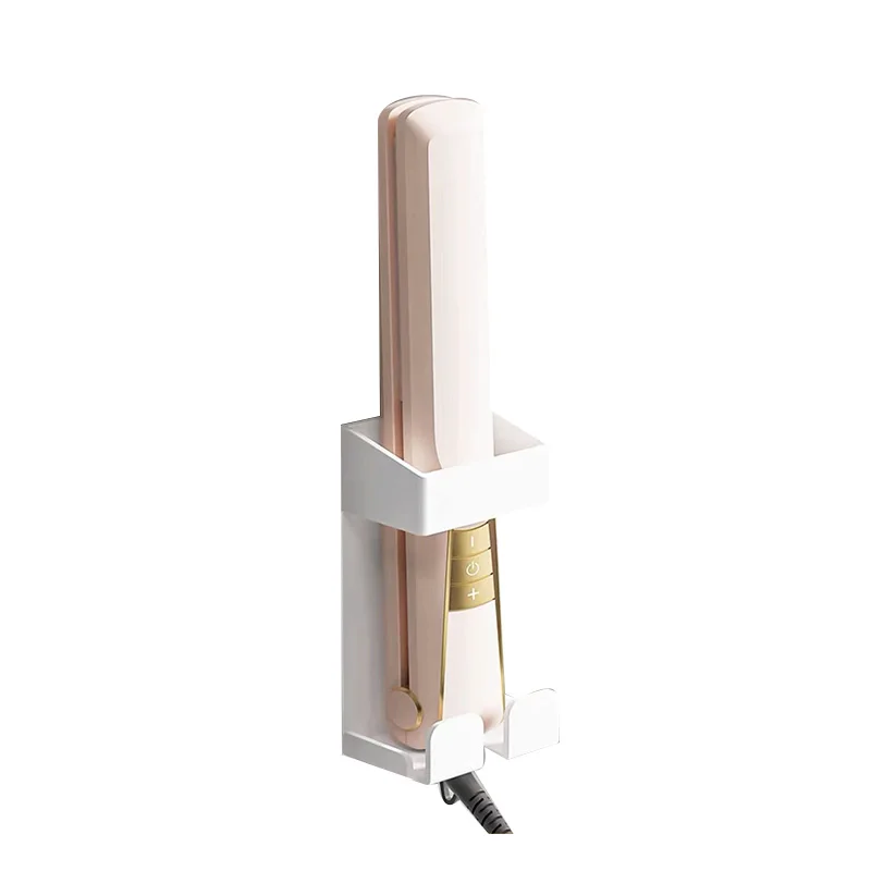 Wall Mounted Hair Straighteners Curling Wands Iron Shaver Toothpaste Storage Rack Bathroom Organizer