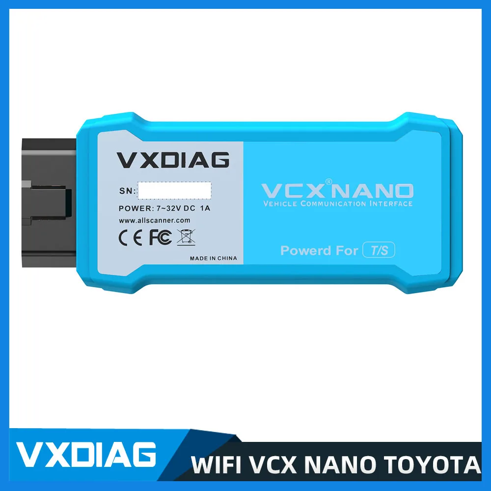 

WIFI Version VXDIAG VCX NANO for TOYOTA TIS Techstream V18.00.008 Compatible with SAE J2534 OBD2 Automotive Diagnostic Tool