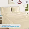 Luxury 800TC Egyptian Cotton Sheets (Fitted Sheet + Flat Top Sheet + Pillowcase) High End Hotel Bedding Set 4/6pcs Bed Sheet Set 3