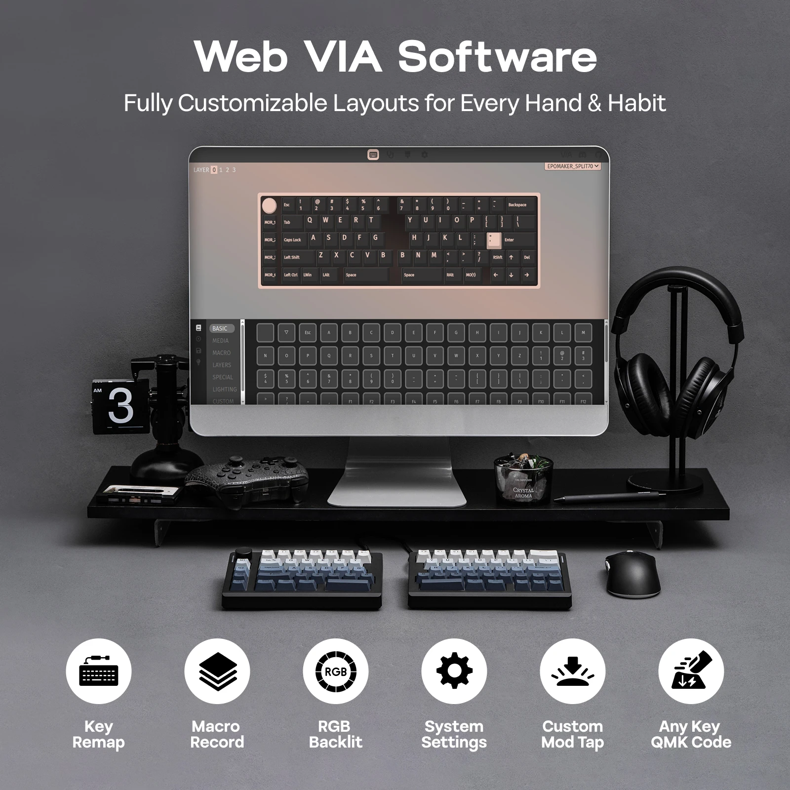 EPOMAKER Split70 ブラック EPOMAKER Split70 – epomaker