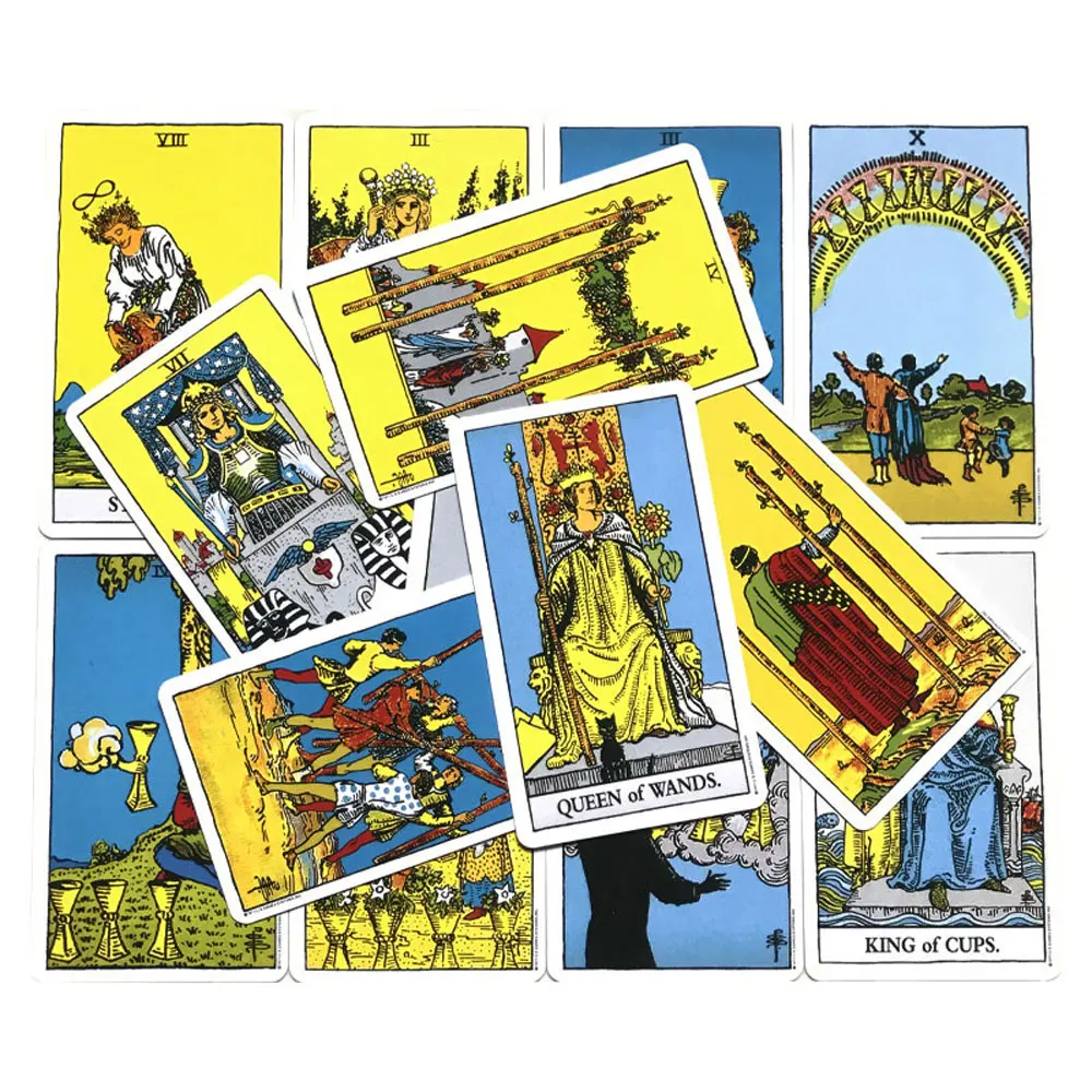 Card Games Tarot Cards Angel Oracle Cards The Rider Tarot Oracle Card Leisure Divination Party Card Game Tarot 78 Deck Brochure Guide