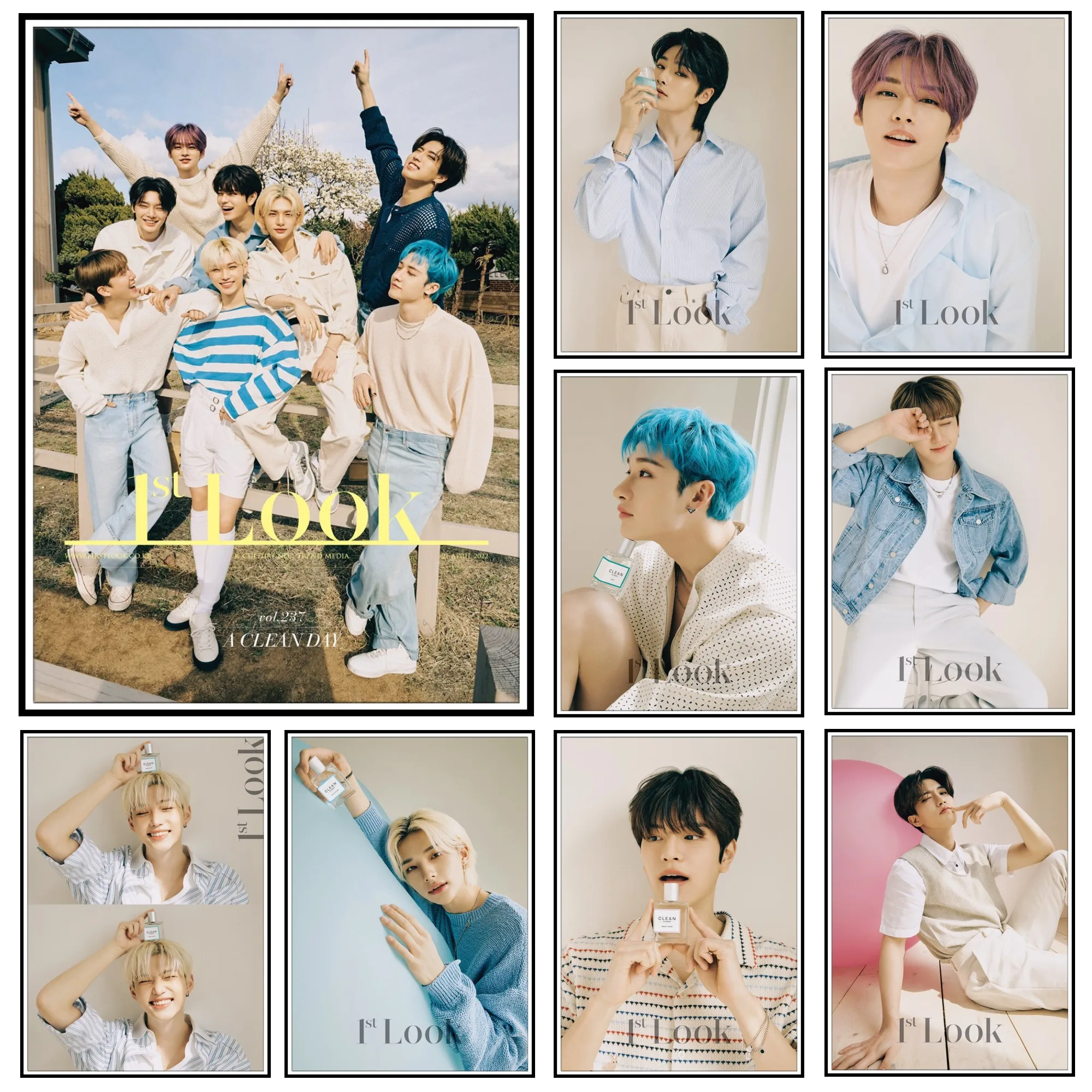 Kpop Stray Kids Poster Sur Toile Han Ji Sung Décoration Murale Moderne Pour Chambre à Coucher