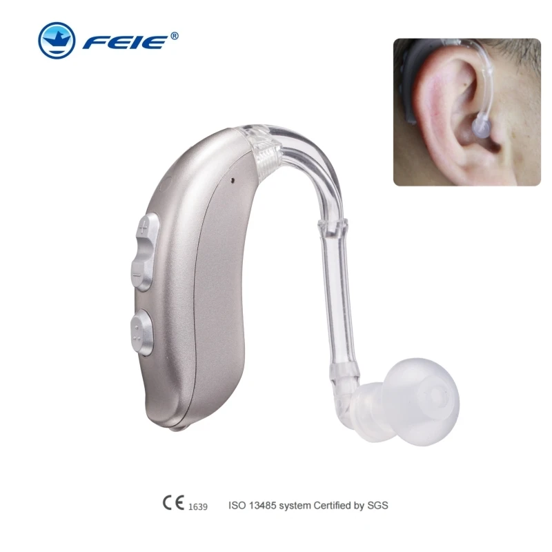 

Programmable 4-Channel Digital BTE Hearing Aid Sound Amplifiers Wireless Ear Aid for Elderly Moderate to Severe Loss MY-16