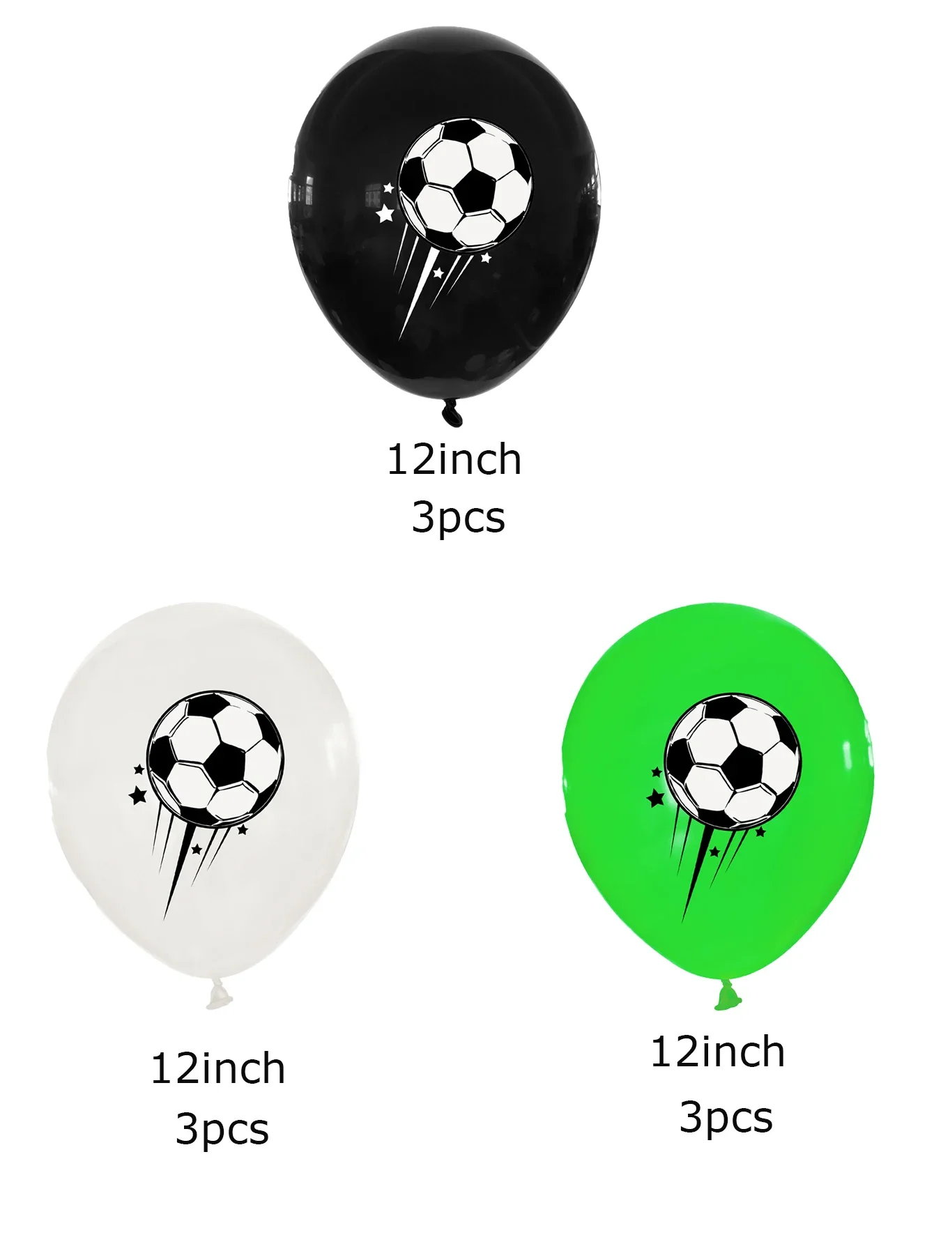 9pcs 12inch Football Latex Balloons Football Pitch Decoration Theme Birthday Party Decoration Kids football party toys