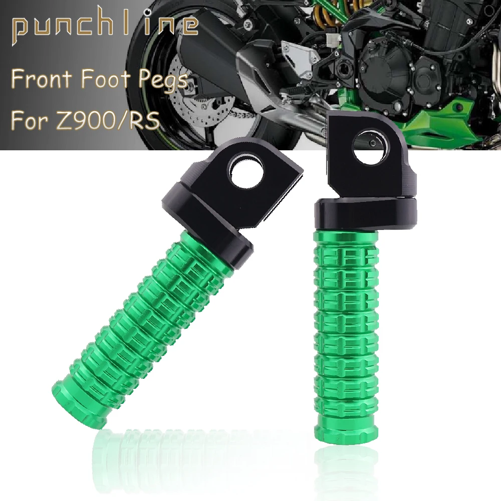 

For Z900RS Z400 Z650 Z 750 Z800 Z900 Z 1000 Z1000SX/R Z125 Z300 Z250 Z750R Z750S H2 SX Z H2 Rotating Front Footpegs Foot Pegs