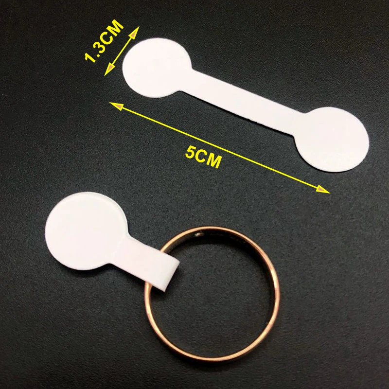 100pcs Blank Paper Label Tags with Sticker Fit Necklace Bracelet Earring Ring Price Tags Jewelry Store Display Small Business
