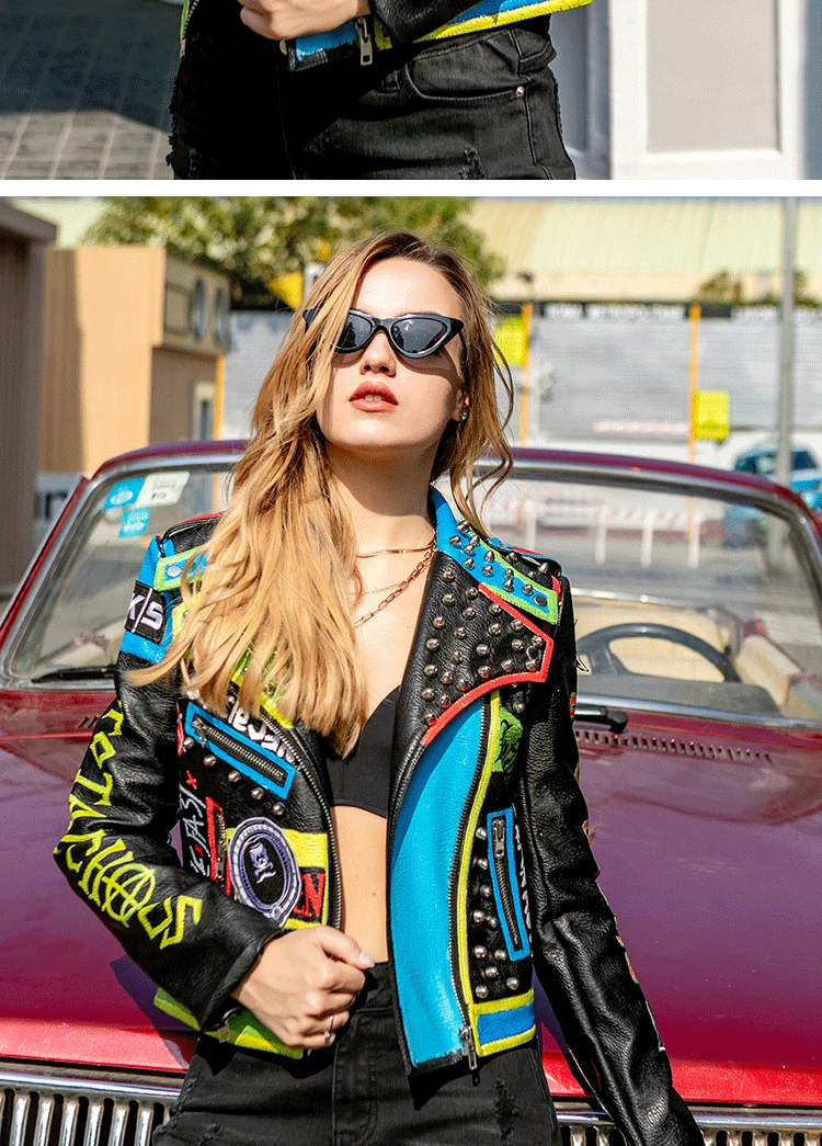 Streetwear Motorcycle Leather Jackets Women 2025 Trend