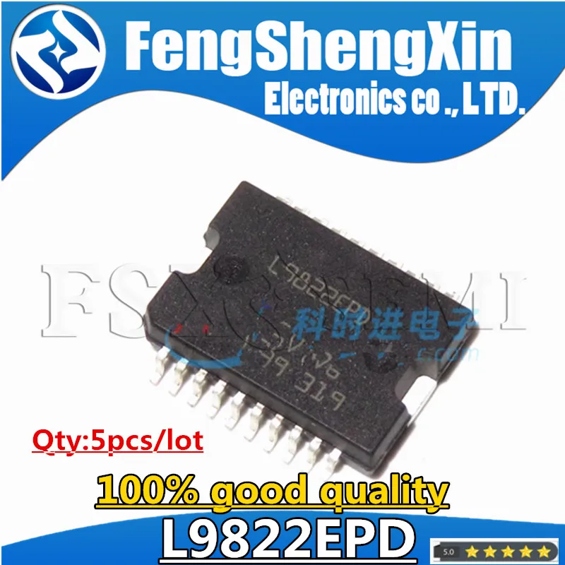 

5 шт./лот L9822 L9822EPD HSOP20 OCTAL серийный электромагнитный Драйвер IC