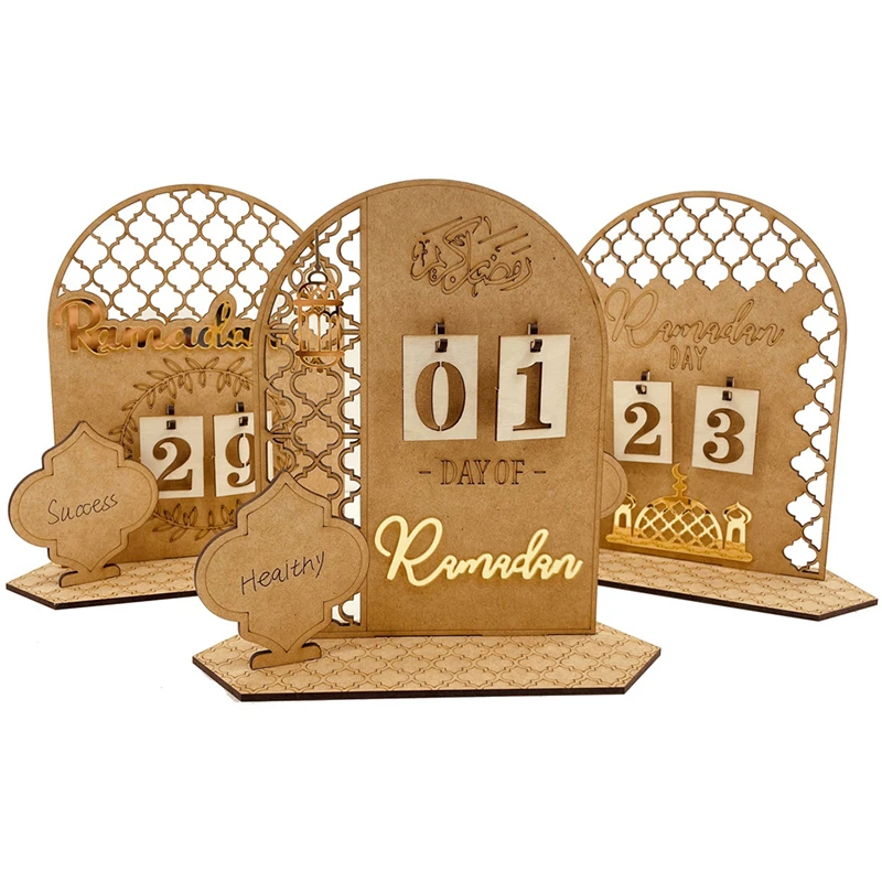 2023 Ramadan Countdown Calendar Wooden Ramadan Advent Calendar Eid Mubarak  Ornament For Home Muslim Islamic Table Decorations - Party & Holiday Diy  Decorations - AliExpress