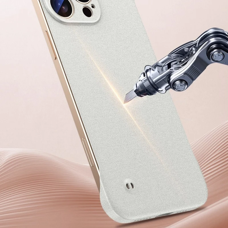 Matte Ultra Thin Sandstone Frameless Shockproof Phone Case