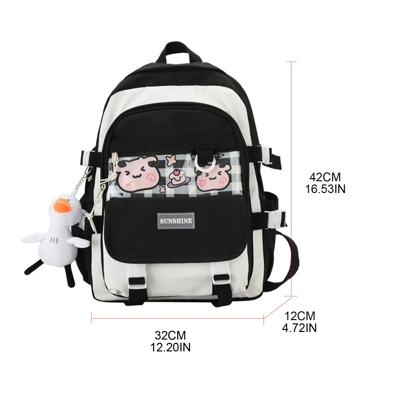 Backpack Japanese Anime Harajuku School Bag for Women Teenagers Rucksack