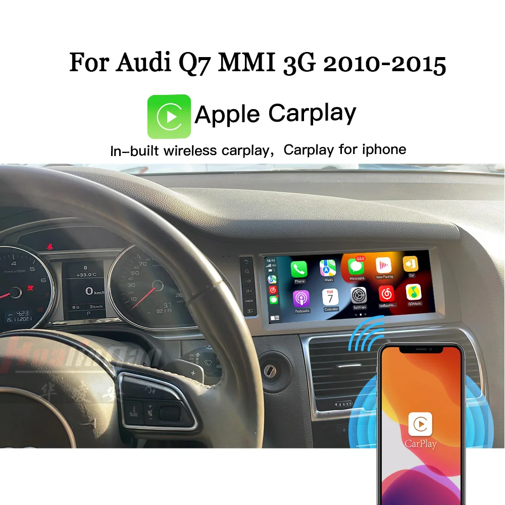 

Android Touch screen 10.25inch For Audi Q7 3G 2010 Auto Radio Stereo GPS Navigation Bluetooth Wireless CarPlay Auto Head Unit