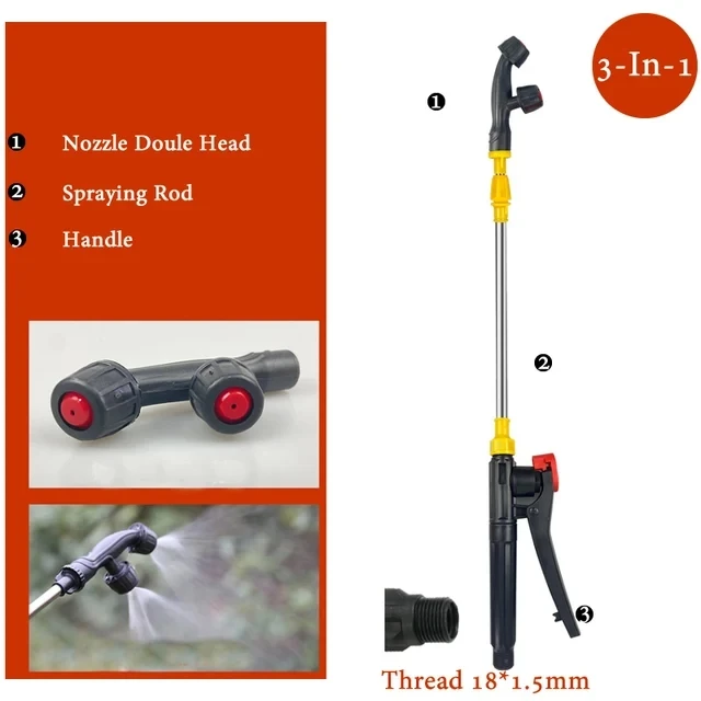 Versatile Retractable Electric Sprayer with Nozzle and Handle